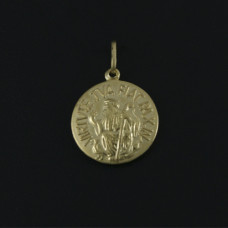 Pingente em Ouro Amarelo 18K Medalha de São Bento
