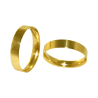 Aliança de Casamento em Ouro Amarelo 18K Reta Tradicional