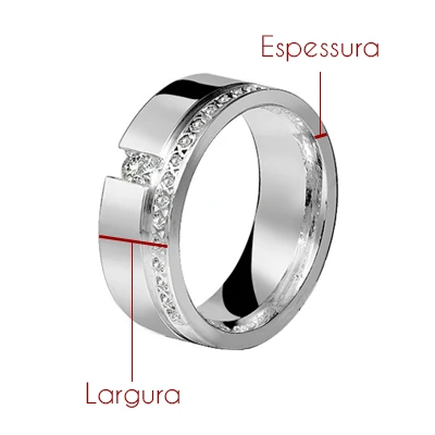 Largura e espessura