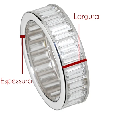 Largura e espessura
