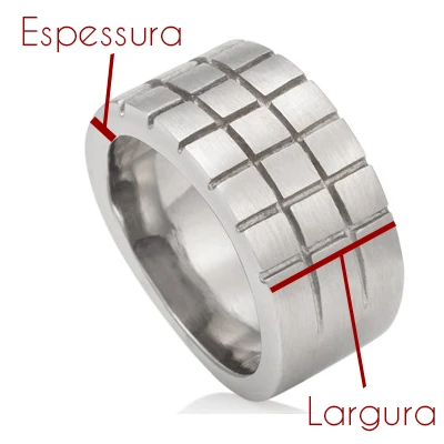 Largura e espessura