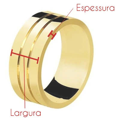 Largura e espessura